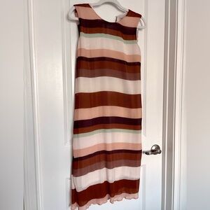 H&M Multicolor Striped Midi Dress